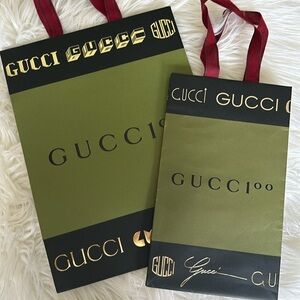 100th Anniversary Collectors Shopping Tote Bags   Authentic Gucci You get 2 bags